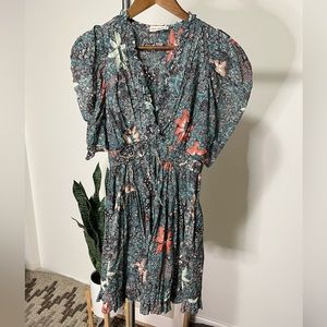 ULLA JOHNSON Ada puff sleeve dress!